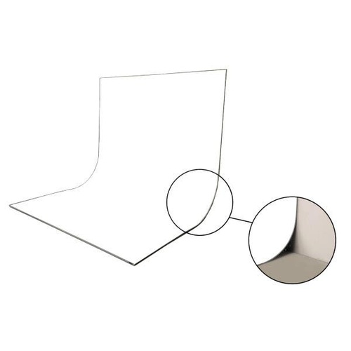 Easiframe Cyclorama Curved Background Fabric - Chroma Key White