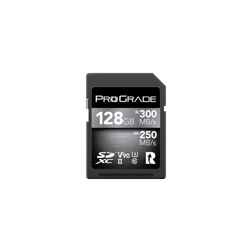 ProGrade 128GB 300Mbs V90 UHSII SDXC Card