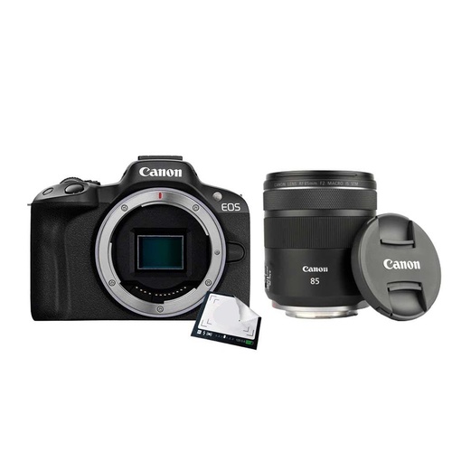 Canon EOS R50 Body + RF 85mm F2 Macro Lens Kit 