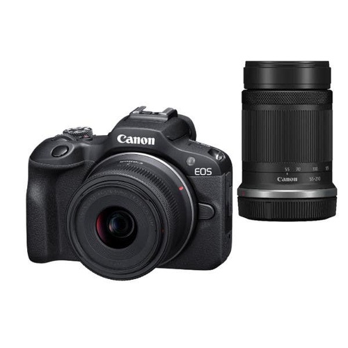 Canon EOS R100 + RFS 18-45mm & RFS 55-210mm Twin Kit