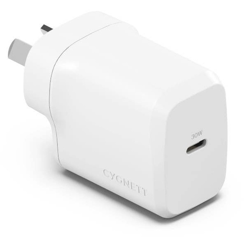 Cygnett Powerplus 30W USB-C Wall Charger - White