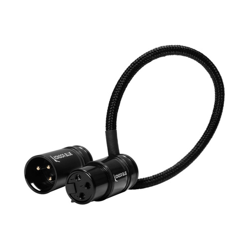 Kondor Blue XLR Cable 20cm Right Angle - Black