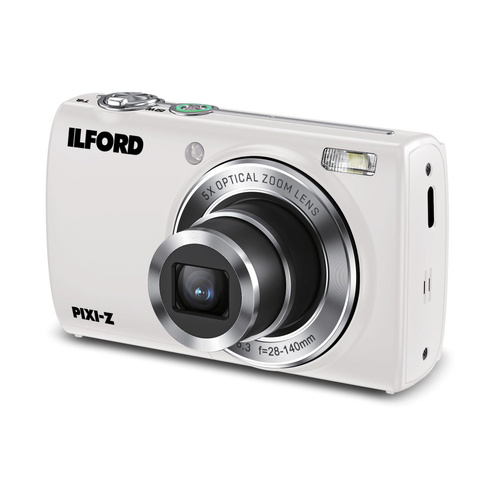 Ilford Pixi-Z Zoom White 16MP 5x Optical Zoom Digital Camera