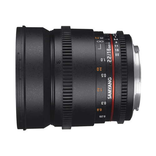 Samyang 16mm T2.2 VDSLR II APC-C Canon EFS Mount | Secondhand
