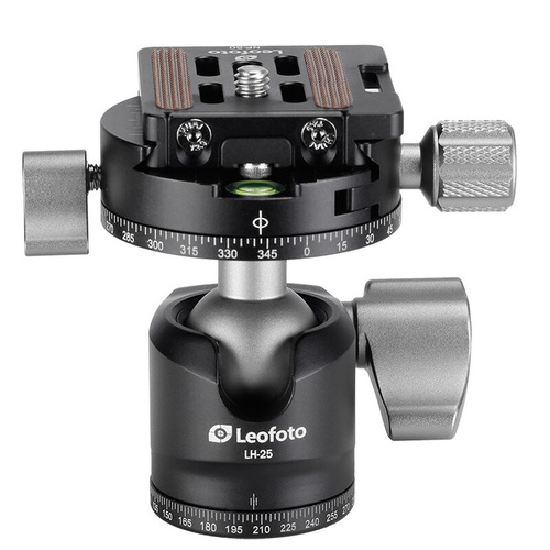 Leofoto LH-25R 25mm Low Profile Ball Head with NP-50 Plate