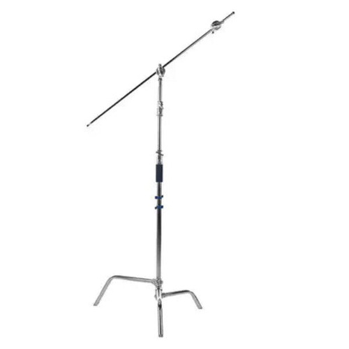 XLITE C-Stand Silver with Arm Grips & Sliding Leg 