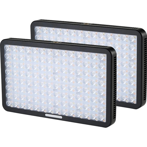 AMARAN PANO 60C RGB LED 2 LIGHT KIT - CHARCOAL - Includes stands
