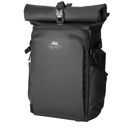 Summit Creative Large Metropolis 32L Roll Top Backpack - BLACK
