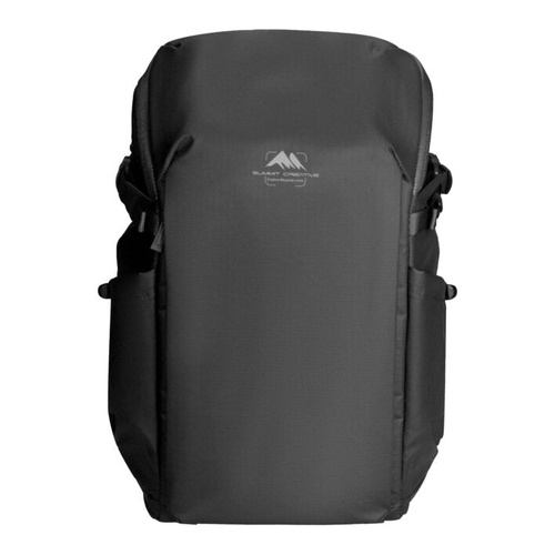 Summit Creative Large Metropolis 22L Roll Top Backpack - BLACK