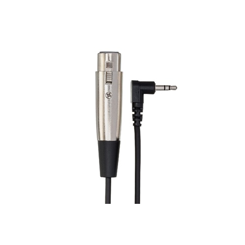 HOSA Cable XLR3F 3.5mm TRS RA 0.3m 