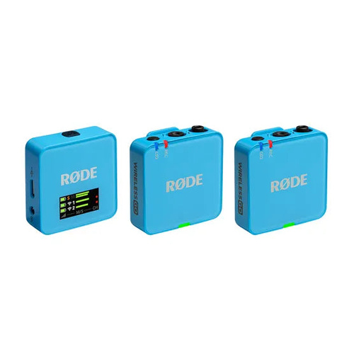 Rode Wireless GO III DUAL BLUE RX/TX w/Built in Mic (2xTransmitters)