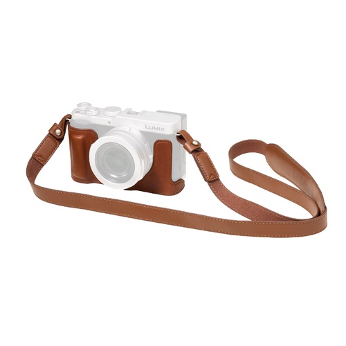 SmallRIG 6275 Leather Half Case Kit for Panasonic LUMIX L10 - BROWN