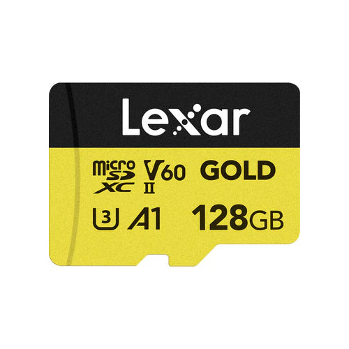 Lexar 128GB Professional GOLD microSDXC UHS-II R:280MB / W:100MB card