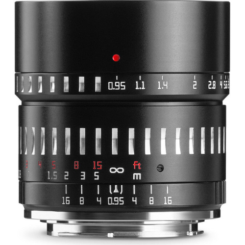 TTArtisan 50mm f/0.95 Sony E Mount Lens (APS-C) Black with Silver