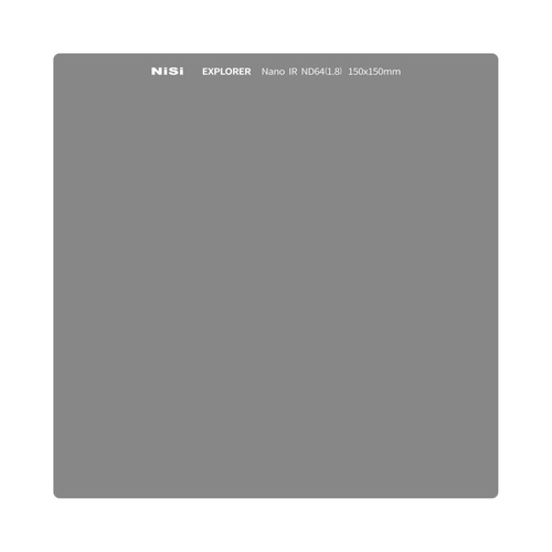 NiSi Explorer Collection 150x150mm Nano IR Neutral Density Filter - ND64 - 6 Stop