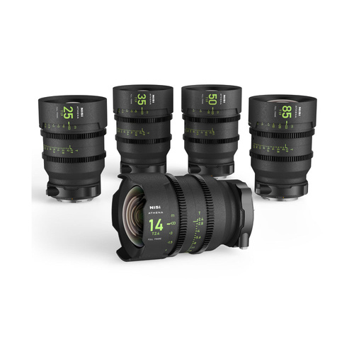 NiSi ATHENA PRIME Full Frame Kit, 14mm, 25mm, 35mm, 50mm, 85mm + Hard Case (E Mount)