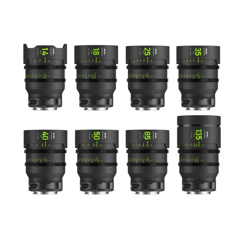 NiSi ATHENA PRIME Full Frame Cine Lens MASTER Kit with 8 Lenses + Hard Case (E Mount)