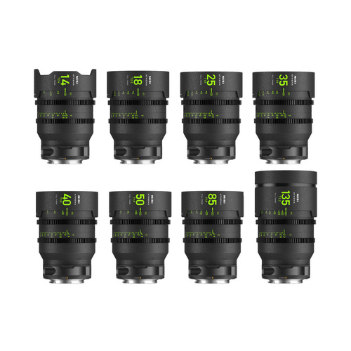 NiSi ATHENA PRIME Full Frame Cine Lens MASTER Kit with 8 Lenses + Hard Case (L Mount)