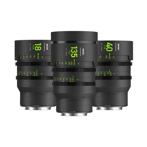 NiSi ATHENA PRIME Full Frame Cinema Lens ADD-ON Kit with Case (E Mount - No Drop in Filter)