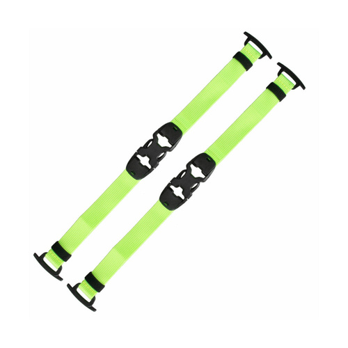 Summit Creative Tenzing Front Buckle Strap Set of 2 - Fluorescent Green