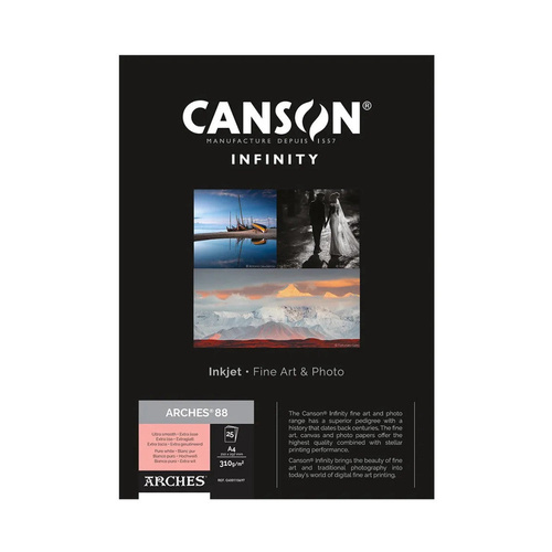 Canson ARCHES 88 RAG 310GSM A4 Sheets
