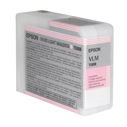 Epson UltraChrome K3 Ink Cartridge Light Vivid Magenta 80ml for 3880 #T580B
