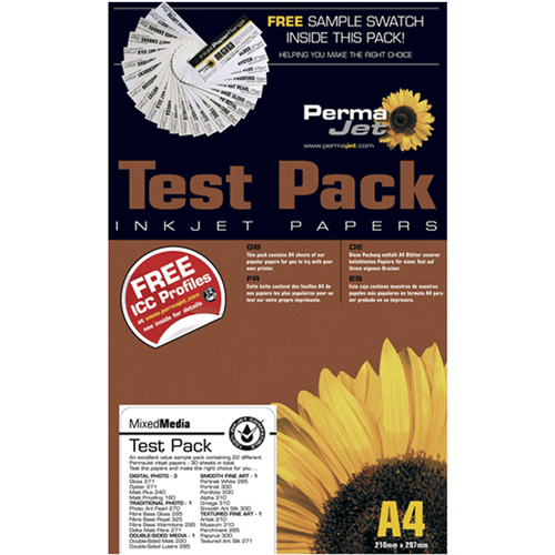 PermaJet A4 Fibre Base Baryta Test Pack - 14 Sheets