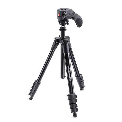 Manfrotto Compact Action Tripod + Joystick Head - Black Colour