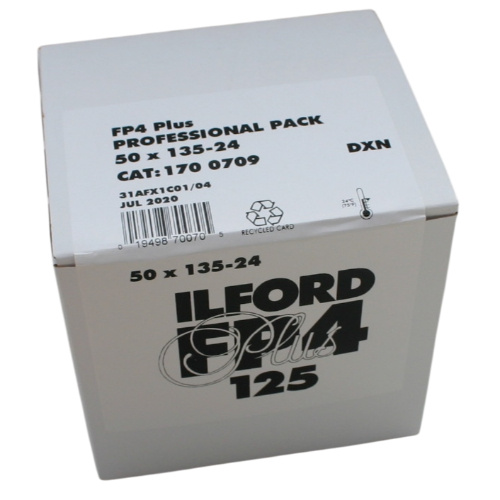 Ilford FP4 Plus 125 Black & White 35mm Film 24 Exposures 50 Pack