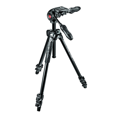 Manfrotto 3-Section Aluminium Tripod and 3-Way Photo Head (MK290LTA3-3W)