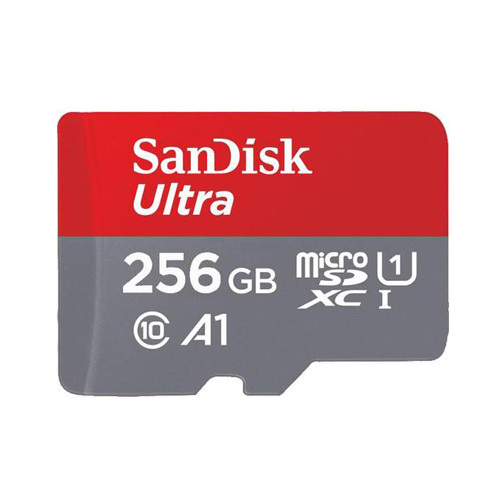 SanDisk Ultra 256GB microSDXC UHS-I 100MB/s Memory Card with No Adapter - V10