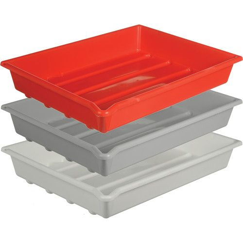 Paterson 12 x 16"Developing Trays - 3 Pack (Grey, Red & White)
