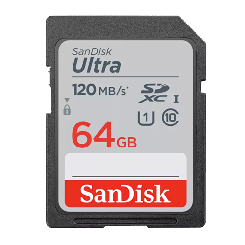 SanDisk Ultra 64GB SDXC UHS-I 120MB/s Memory Card - V10
