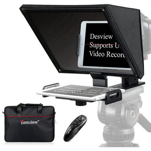 Desview T12 Teleprompter for Smartphone, Camcorder and DSLR