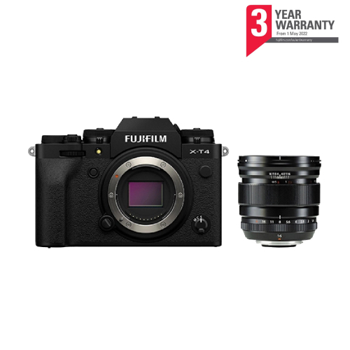 Fujifilm X-T4 Black + XF16mm F1.4 lens