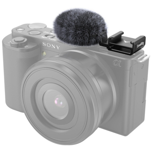 SmallRig Cold Shoe Adapter with Furry Windscreen for Sony ZV series cameras 3526