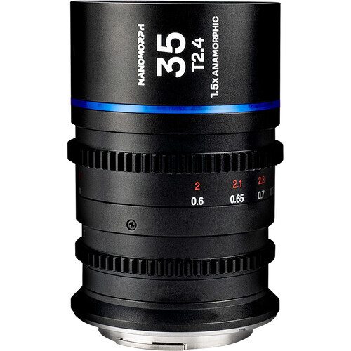 Laowa Nanomorph 35mm T2.4 1.5x S35 Anamorphic Lens - Canon RF - Blue Flare