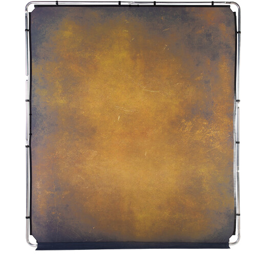 Manfrotto LL LB7926 EzyFrame Vintage Background Kit 6.5 x 7.5' - Tobacco