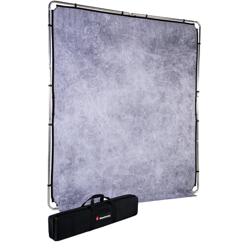Manfrotto LL LB7930 EzyFrame Vintage Background Kit 6.5 x 7.5' - Concrete