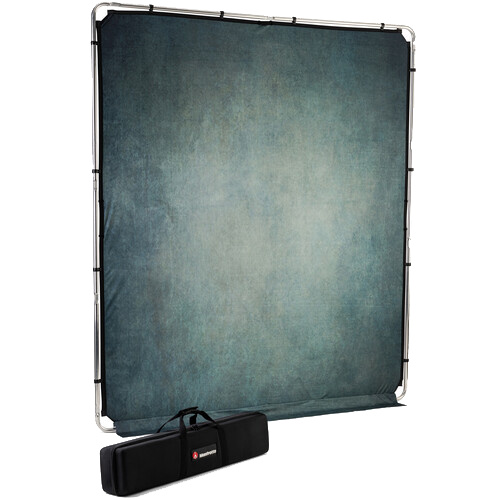Manfrotto LL LB7932 EzyFrame Vintage Background Kit - 6.5 x 7.5', Sage