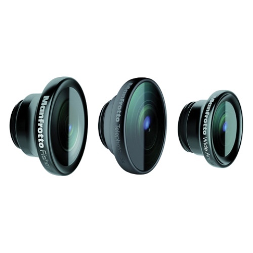 Manfrotto MOKLYP5S KLYP+ Fisheye, Portrait 1.5x, and Wide Angle Lenses