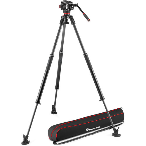 Manfrotto MVK504XSNGFC 504X Fluid Video Head with 635 FAST Carbon Fiber Tripod