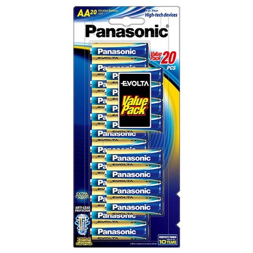 Panasonic Evolta AA 20x Pack Alkaline Battery