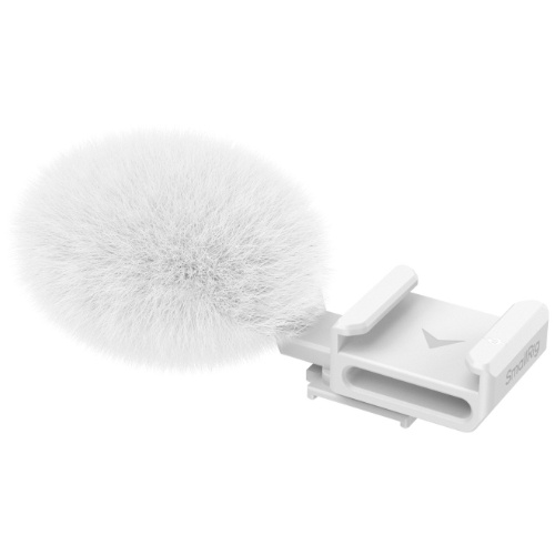 SmallRig Cold Shoe Adapter with Furry Windscreen (White) for Sony ZV series cameras 4734