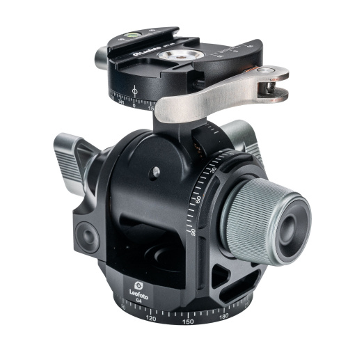 Leofoto G4PCL 60mm 3-Axis Geared Head with Lever Release Clamp