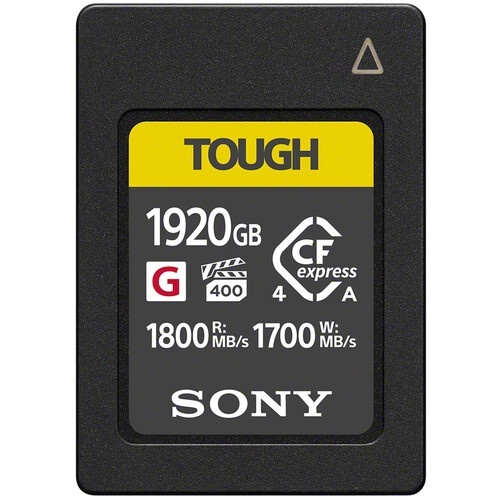 Sony Tough 1920GB CFexpress Type A 1800MB/s Memory Card
