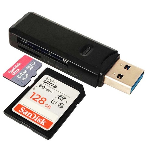 Glanz Card Reader SD/MicroSD USB C 